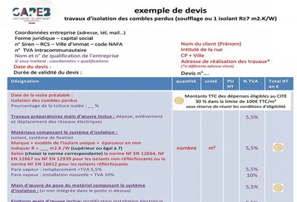 Exemple de devis CAPEB Doubs